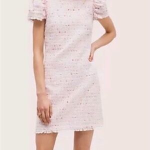 Kate Spade Pink Tweed Mini Dress